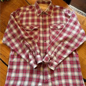 Plaid Button-Up Men's Shirt